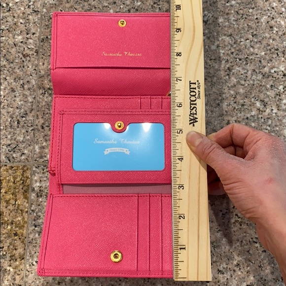 Samantha Thavasa pink saffiano leather wallet - Picture 4 of 9
